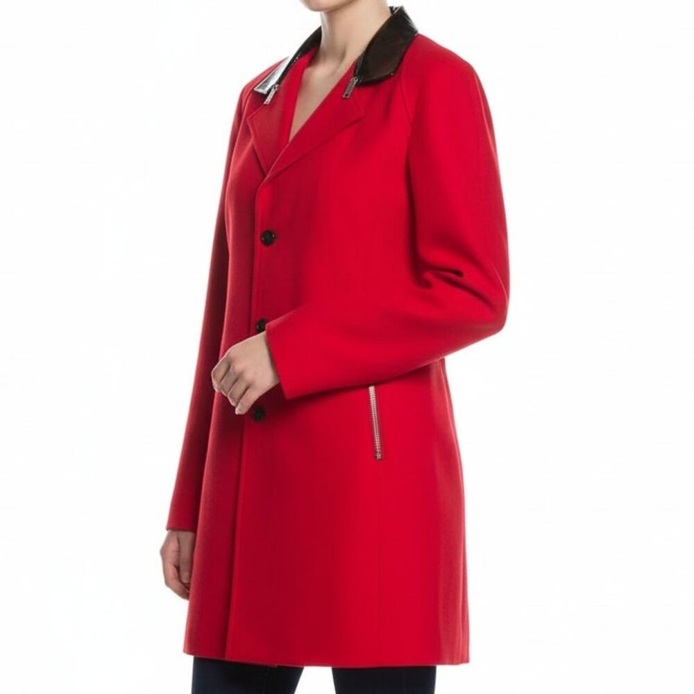 Michael Kors Red Peacoat Made in Italy, XS /US2 - Picture 2 of 14